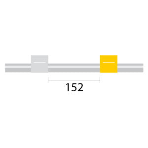Contour Flared End PVC Pump Tube 2tag 0.57mm ID White/Yellow (PKT 6)