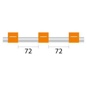 Contour Flared End PVC Pump Tube 3tag 0.89mm ID Orange/Orange (PKT 6)