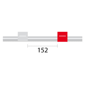 Contour Flared End PVC Pump Tube 2tag 1.09mm ID White/Red (PKT 6)
