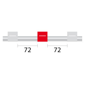 Contour Flared End PVC Pump Tube 3tag 1.09mm ID White/Red (PKT 6)