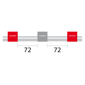 Contour Flared End PVC Pump Tube 3tag 1.22mm ID Red/Grey (PKT 6)