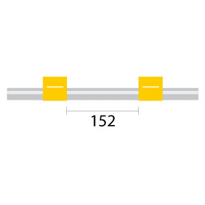 Contour Flared End PVC Pump Tube 2tag 1.42mm ID Yellow/Yellow (PKT 6)