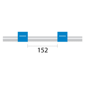 PVC Pump Tube 2tag 1.65mm ID Blue/Blue (PKT 12)