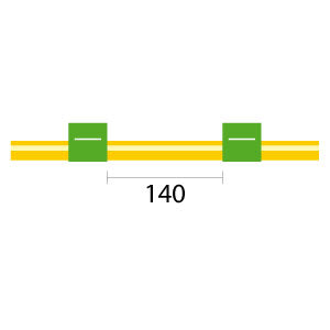 Contour Flared End Solva Flex Pump Tube 2tag 1.85mm ID Green/Green (PKT 6)