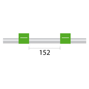 Contour Flared End PVC Pump Tube 2tag 1.85mm ID Green/Green (PKT 6)
