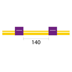 Contour Flared End Solva Flex Pump Tube 2tag 2.06mm ID Purple/Purple (PKT 6)