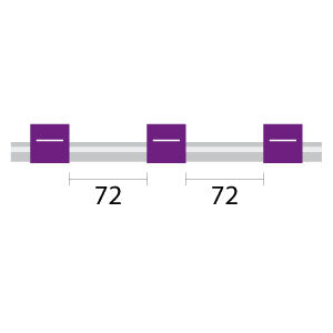 Contour Flared End PVC Pump Tube 3tag 2.06mm ID Purple/Purple (PKT 6)
