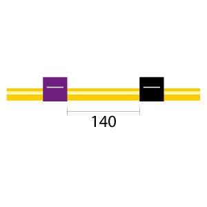 Solva Flex Pump Tube 2tag 2.29mm ID Purple/Black (PKT 12)