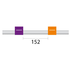 PVC Pump Tube 2tag 2.54mm ID Purple/Orange (PKT 12)