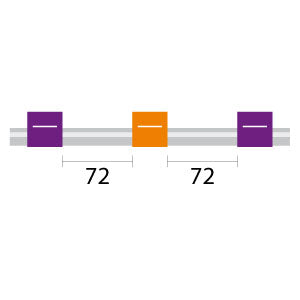 PVC Pump Tube 3tag 2.54mm ID Purple/Orange (PKT 12)