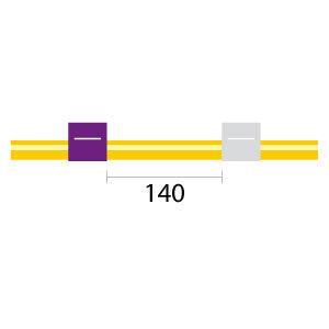 Solva Flex Pump Tube 2tag 2.79mm ID Purple/White (PKT 12)