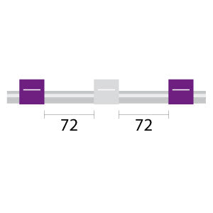 Contour Flared End PVC Pump Tube 3tag 2.79mm ID Purple/White (PKT 6)