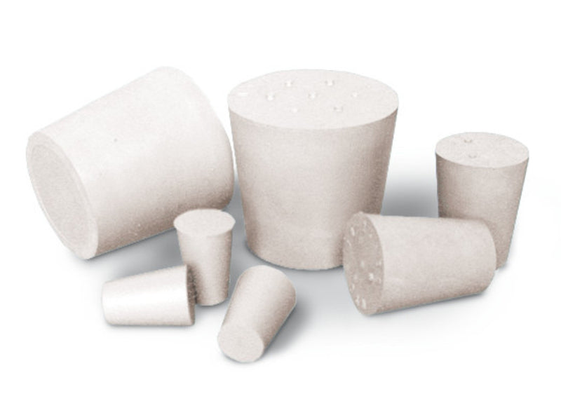 Bouchons en caoutchouc silicone Rotilabo (25 pièces)